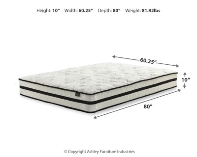 Chime 10 Inch Hybrid 10 Inch Mattress and Pillow