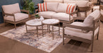 Bluff Trail Outdoor Love/Chairs/Tables Set (Set of 5) - Visions in Furniture (La Mirada, CA)