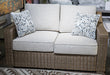Laguna Heights Outdoor Loveseat with Cushion - Visions in Furniture (La Mirada, CA)