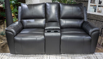 Glossmore Reclining Loveseat with Console - Visions in Furniture (La Mirada, CA)