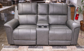 Bleckley Power Reclining Loveseat with Console - Visions in Furniture (La Mirada, CA)
