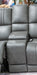 5Z - Pittson Power Reclining Sectional Loveseat with Console - Visions in Furniture (La Mirada, CA)