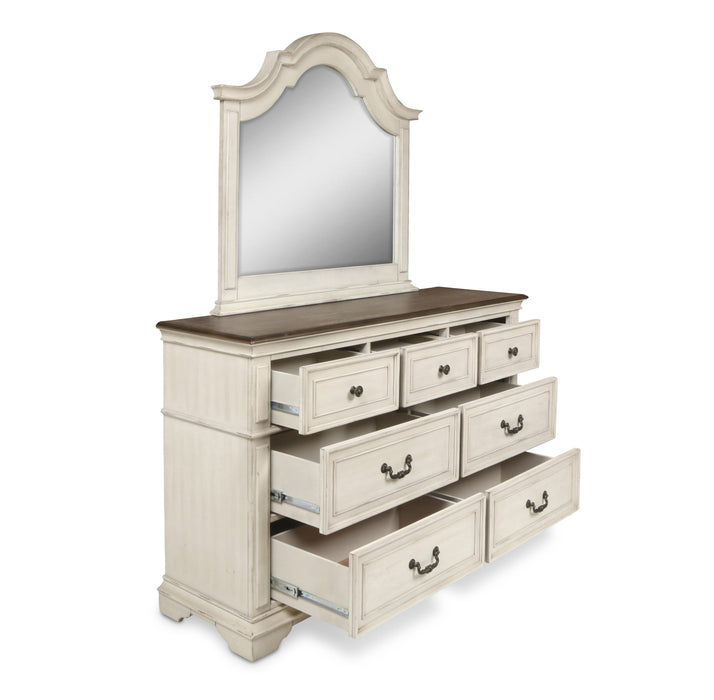 ANASTASIA MIRROR - ANT. WHITE - Visions in Furniture (La Mirada, CA)