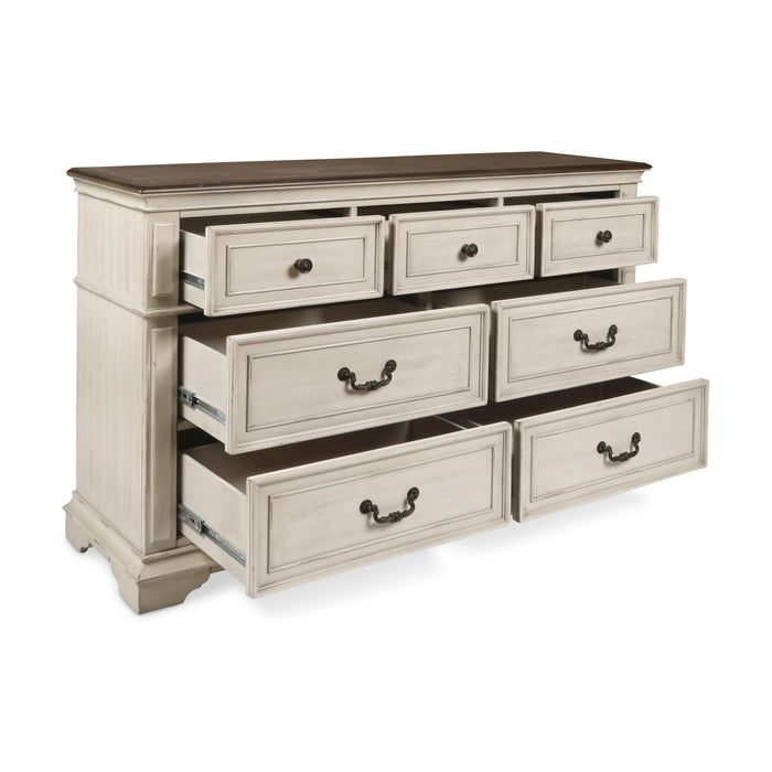 ANASTASIA DRESSER - ANT. WHITE - Visions in Furniture (La Mirada, CA)