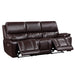 CICERO SOFA  W/ PWR FR & HR -BROWN - Visions in Furniture (La Mirada, CA)