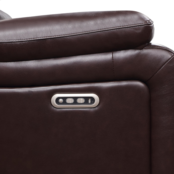 CICERO SOFA  W/ PWR FR & HR -BROWN - Visions in Furniture (La Mirada, CA)