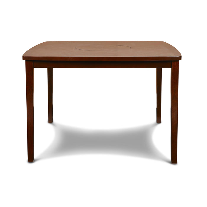 DIXON COUNTER TABLE W/LAZY SUSAN -  ESPRESSO - Visions in Furniture (La Mirada, CA)
