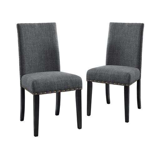 CRISPIN GRANITE GRAY DINING CHAIR- (2/Ctn) - Visions in Furniture (La Mirada, CA)