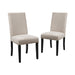 CRISPIN NATURAL BEIGE DINING CHAIR- (2/Ctn) - Visions in Furniture (La Mirada, CA)