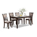 GIA 60" DINING TABLE+CHAIRS (5 PCS/CTN) -CHERRY - Visions in Furniture (La Mirada, CA)