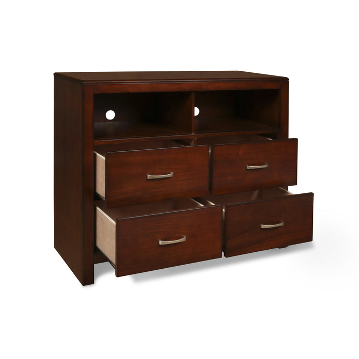 KENSINGTON MEDIA CHEST- BURNISHED CHERRY - Visions in Furniture (La Mirada, CA)