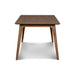 OSCAR 60" RECTANGLE TABLE - WALNUT - Visions in Furniture (La Mirada, CA)