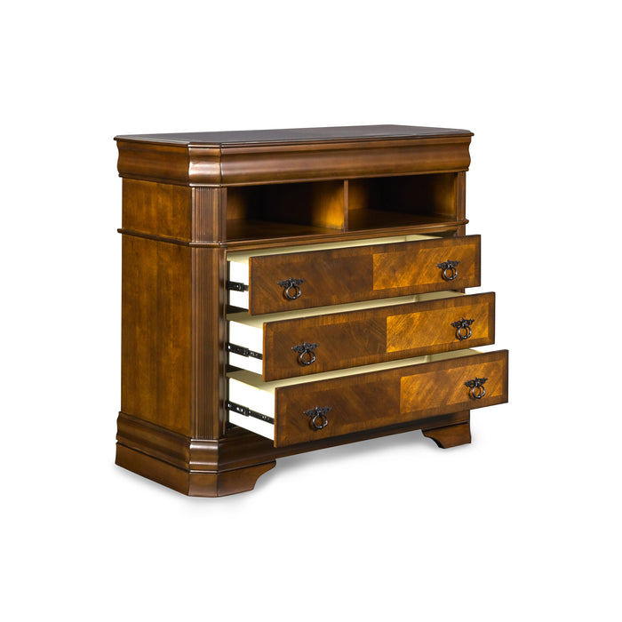 SHERIDAN MEDIA CHEST- BURNISHED CHERRY - Visions in Furniture (La Mirada, CA)