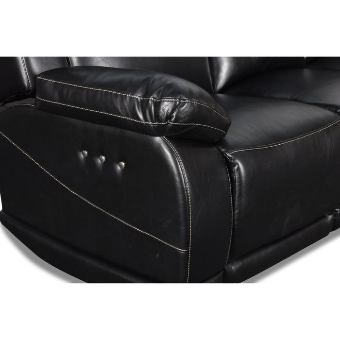 VEGA  SOFA W/PWR FR - PREMIER BLACK - Visions in Furniture (La Mirada, CA)