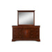 VERSAILLES LANDSCAPE MIRROR- BORDEAUX - Visions in Furniture (La Mirada, CA)