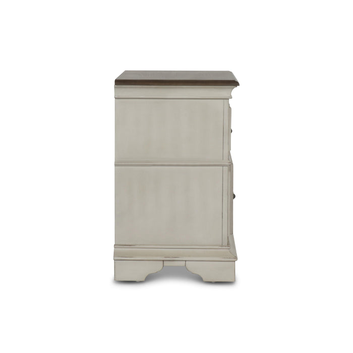 ANASTASIA NIGHTSTAND - ANT. WHITE - Visions in Furniture (La Mirada, CA)