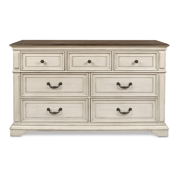 ANASTASIA DRESSER - ANT. WHITE - Visions in Furniture (La Mirada, CA)
