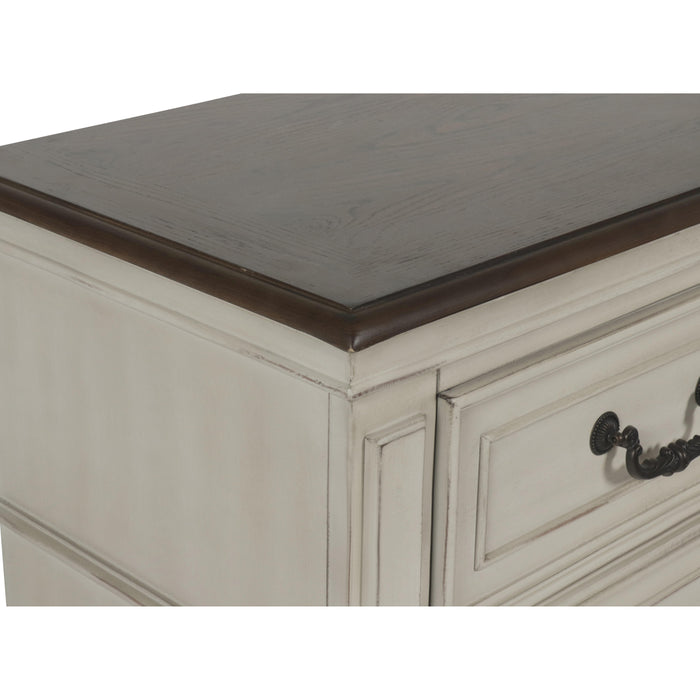 ANASTASIA NIGHTSTAND - ANT. WHITE - Visions in Furniture (La Mirada, CA)