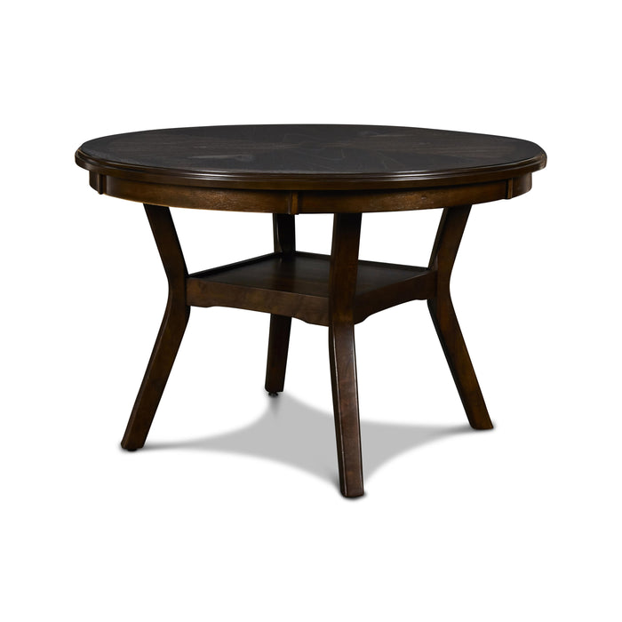 GIA ROUND DINING 5 PC SET - CHERRY - Visions in Furniture (La Mirada, CA)