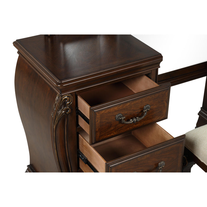 MONTECITO VANITY TABLE - CHERRY - Visions in Furniture (La Mirada, CA)