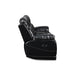 VEGA CONSOLE LOVESEAT - PREMIER BLACK - Visions in Furniture (La Mirada, CA)