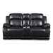 VEGA CONSOLE LOVESEAT - PREMIER BLACK - Visions in Furniture (La Mirada, CA)