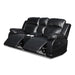 VEGA CONSOLE LOVESEAT - PREMIER BLACK - Visions in Furniture (La Mirada, CA)
