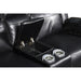 VEGA CONSOLE LOVESEAT - PREMIER BLACK - Visions in Furniture (La Mirada, CA)