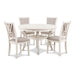 AMY 5PC ROUND DINING SET- BISQUE - Visions in Furniture (La Mirada, CA)