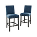 CRISPIN MARINE BLUE COUNTER CHAIR- (2/Ctn) - Visions in Furniture (La Mirada, CA)
