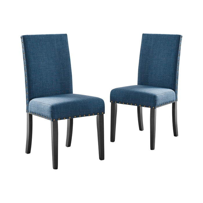 CRISPIN MARINE BLUE DINING CHAIR- (2/Ctn) - Visions in Furniture (La Mirada, CA)