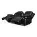 FLYNN CONSOLE LOVESEAT W/ READING LIGHT- BLACK - Visions in Furniture (La Mirada, CA)