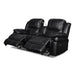 FLYNN CONSOLE LOVESEAT W/ READING LIGHT- BLACK - Visions in Furniture (La Mirada, CA)