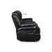 FLYNN CONSOLE LOVESEAT W/ READING LIGHT- BLACK - Visions in Furniture (La Mirada, CA)