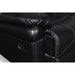 FLYNN CONSOLE LOVESEAT W/ READING LIGHT- BLACK - Visions in Furniture (La Mirada, CA)