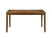 GIA 60" DINING TABLE+CHAIRS (5 PCS/CTN) -BROWN - Visions in Furniture (La Mirada, CA)