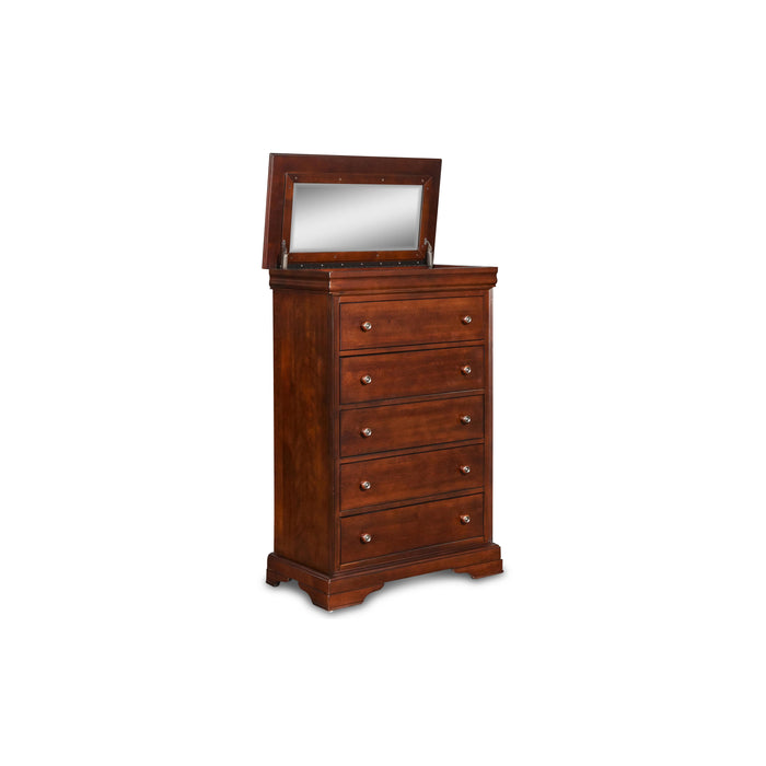 VERSAILLES LIFT TOP CHEST- BORDEAUX - Visions in Furniture (La Mirada, CA)