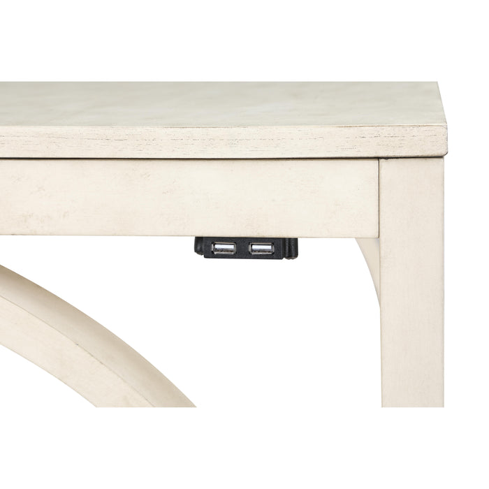 BELLA COUNTER TABLE & 2 STOOLS -2 TONE BISQUE