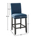CRISPIN MARINE BLUE COUNTER CHAIR- (2/Ctn) - Visions in Furniture (La Mirada, CA)