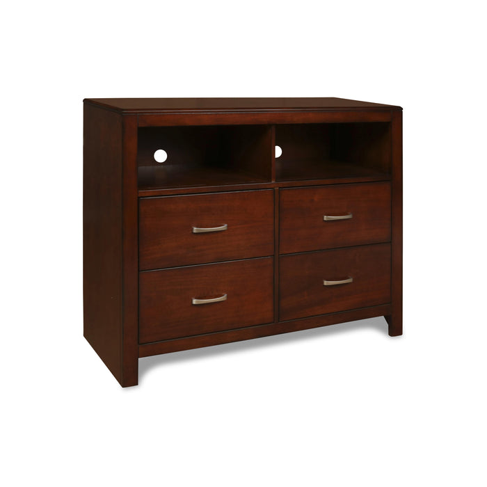 KENSINGTON MEDIA CHEST- BURNISHED CHERRY