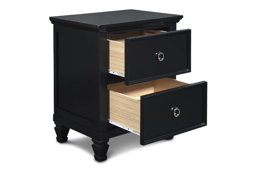 TAMARACK NIGHTSTAND- BLACK - Visions in Furniture (La Mirada, CA)