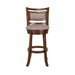 ABERDEEN 29" BAR STOOL-DK BROWN W/FABRIC SEAT - Visions in Furniture (La Mirada, CA)