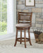 ABERDEEN 24" COUNTER STOOL-DK BROWN W/FABRIC SEAT - Visions in Furniture (La Mirada, CA)