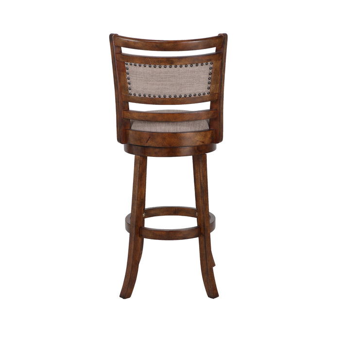 ABERDEEN 29" BAR STOOL-DK BROWN W/FABRIC SEAT - Visions in Furniture (La Mirada, CA)