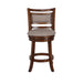 ABERDEEN 24" COUNTER STOOL-DK BROWN W/FABRIC SEAT - Visions in Furniture (La Mirada, CA)