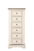 ANASTASIA LINGERIE SWIVEL CHEST W/MIRROR-ANT. WHITE - Visions in Furniture (La Mirada, CA)