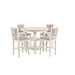 AMY 5 PC COUNTER TABLE SET-BISQUE - Visions in Furniture (La Mirada, CA)