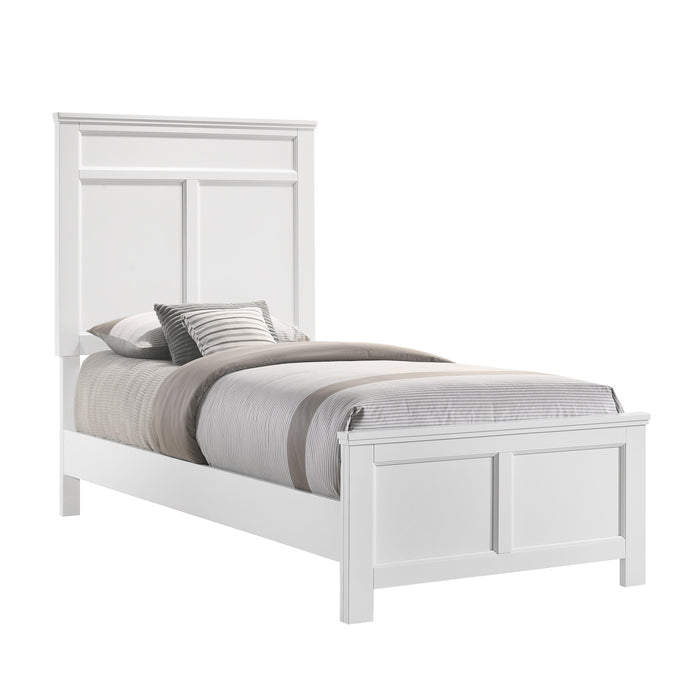 ANDOVER Eastern King-California King EK/WK HEADBOARD, FOOTBOARD & SLATS-WHITE