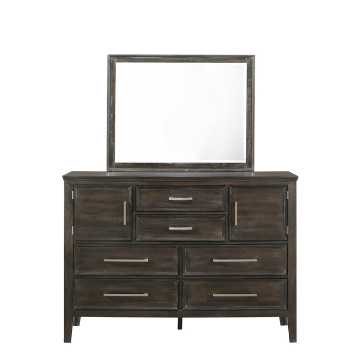 ANDOVER 60" DRESSER W/DOORS-NUTMEG - Visions in Furniture (La Mirada, CA)
