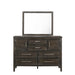ANDOVER 60" DRESSER W/DOORS-NUTMEG - Visions in Furniture (La Mirada, CA)